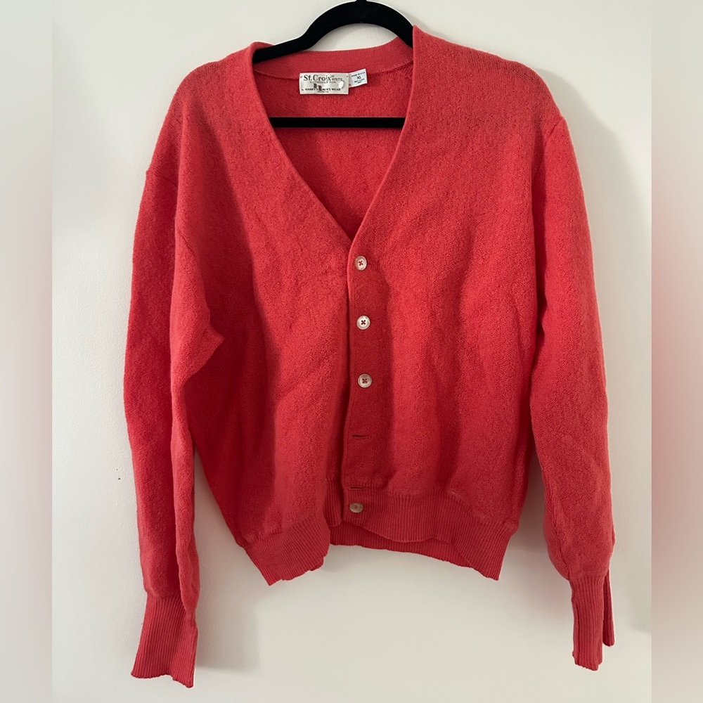 St. Croix Vintage Cardigan pink XL